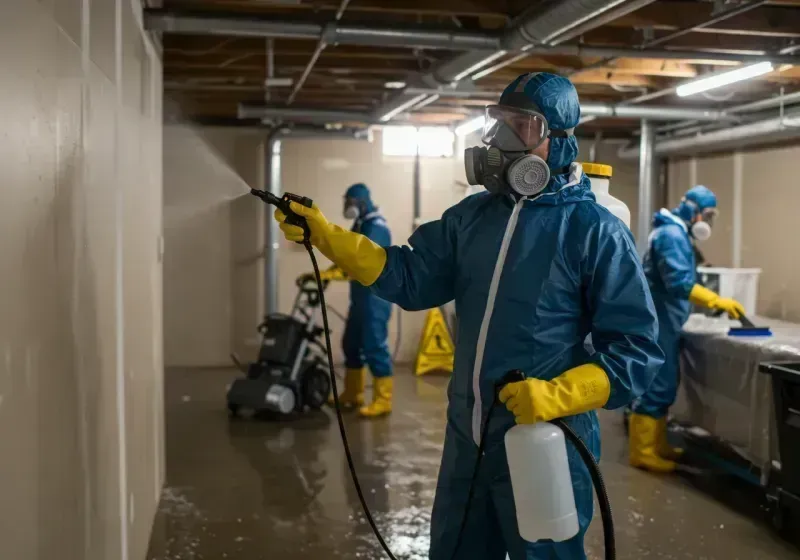 Basement Sanitization and Antimicrobial Treatment process in Talbot County, MD